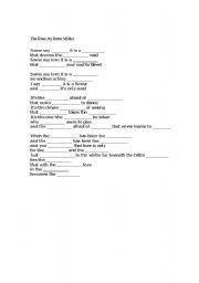 English Worksheet: The Rose, missing lyrics