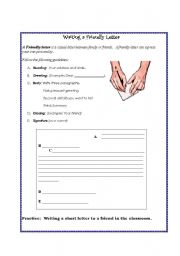 English Worksheet: Friendly Letter