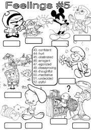 English Worksheet: Feelings #5