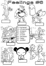 English Worksheet: Feelings #6