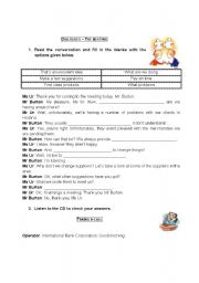 English Worksheet: Dialogues