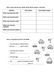 English worksheet: healthy unhealthy foods