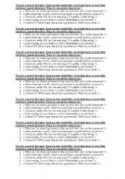 English Worksheet: Should