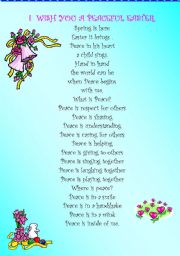 English Worksheet: An Easter poem