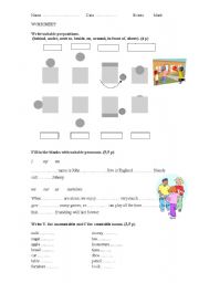 English Worksheet: Exercises