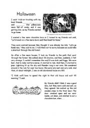 English worksheet: halloween