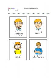 English Worksheet: emotions 