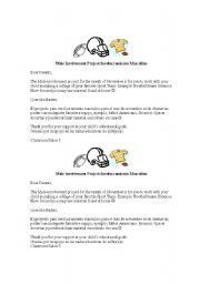 English Worksheet: Male Involvement Sport Team