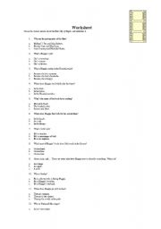 English worksheet: City of Angelsn - Worksheet about the film