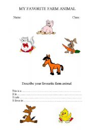 English worksheet: FARM ANIMALS