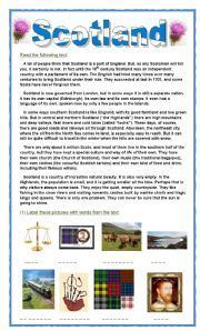 English Worksheet: SCOTLAND - A special way of life