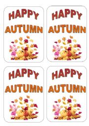 English worksheet: Happy Autumn