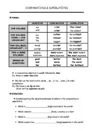 COMPARATIVES & SUPERLATIVES