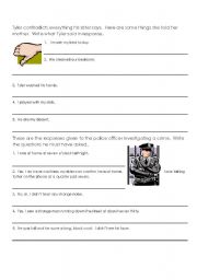 English worksheet: past simple: negative and interrogative