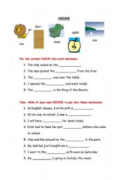 English Worksheet: adjectives