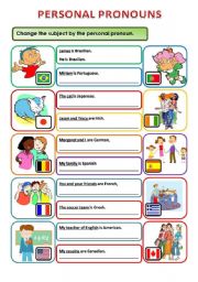 PERSONAL PRONOUNS