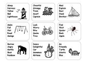 English Worksheet: 28 Story Cards