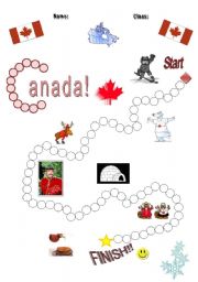 English Worksheet: Canada point/hanko sheet