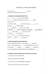 English worksheet: TEST!