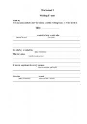 English Worksheet: inventors and their inventions
