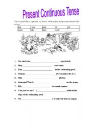 English Worksheet: holiday in Japan