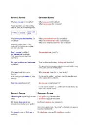 English Worksheet: Questions