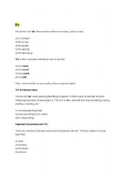 English Worksheet: Do vs Make