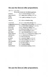 English worksheet: Infinitive vs -ing form