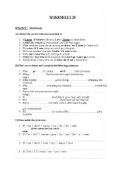 English worksheet: conditionals