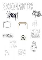 English Worksheet: Bedroom 