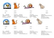 Animal adverb poems