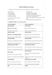 English Worksheet: reported speech