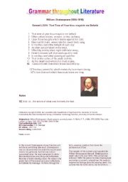 English worksheet: Grammar using Literature