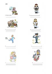 English Worksheet: Jobs