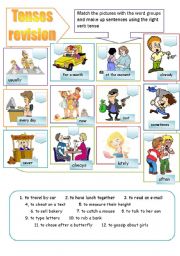 English Worksheet: Tenses revision