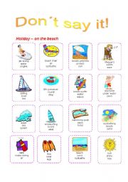 English Worksheet: Dot say it!  Holiday