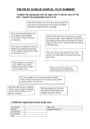 English Worksheet: The Kid Charlie Chaplin