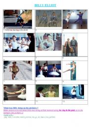 English Worksheet: Billy Elliot : What was billy doing?