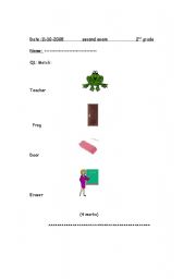English worksheet: objects