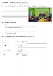 English worksheet: There is/ There are