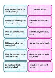 Valentine jokes - ESL worksheet by renca