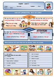 English Worksheet: VERB HAVE GOT - AFFIRMATIVE