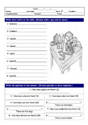 English Worksheet: There is/there are exercises