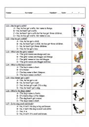 English Worksheet: American evaluation worksheet look-alike - part 2 of 3