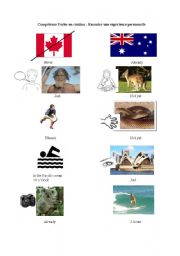 English worksheet: Australian Experiences