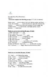 English Worksheet: Various exercises