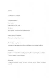 English Worksheet: celebrations in australia