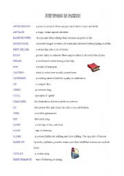 English worksheet: WORDS COMING IN AND OUT OF FASHION