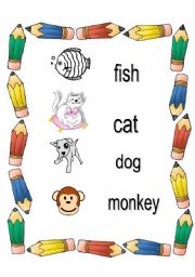 English worksheet: animals