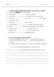 English Worksheet: Infinitive vs. -ing